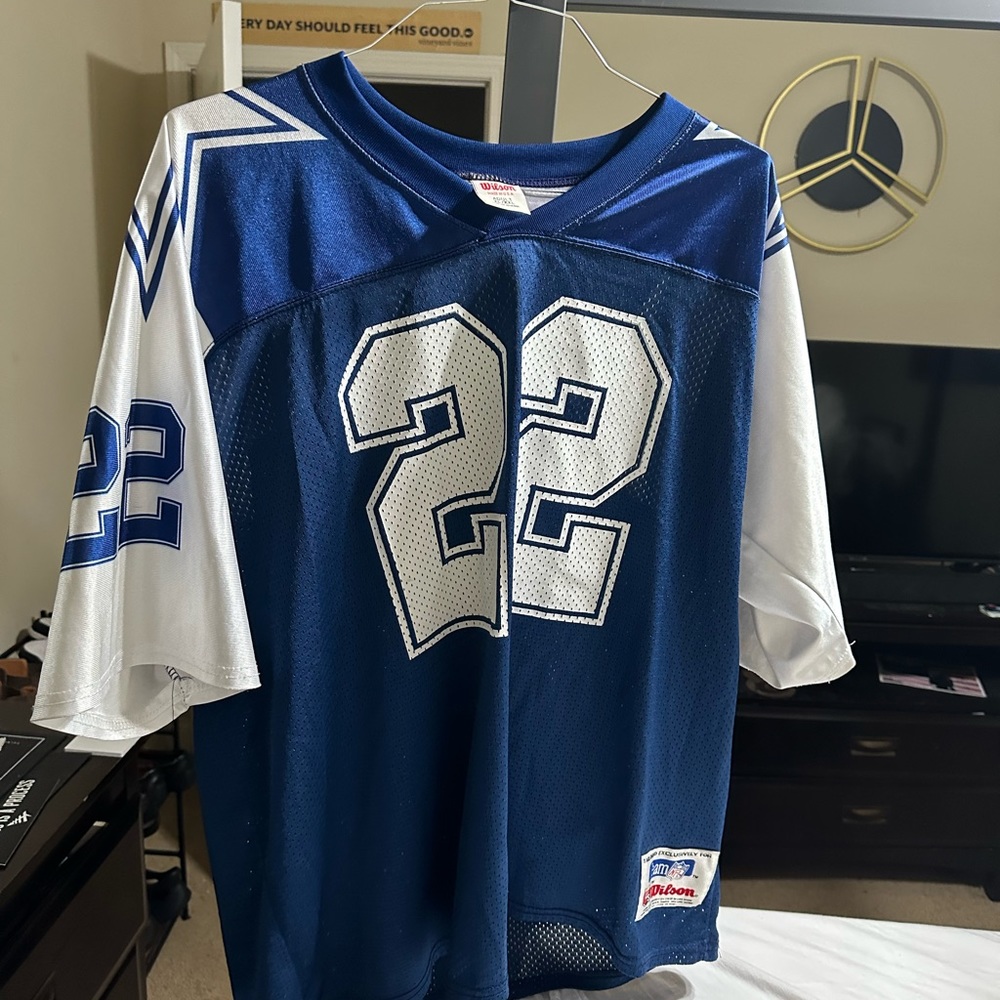 Emmett Smith number 22 Wilson Jersey Dallas Cowboys size XL/XXL.